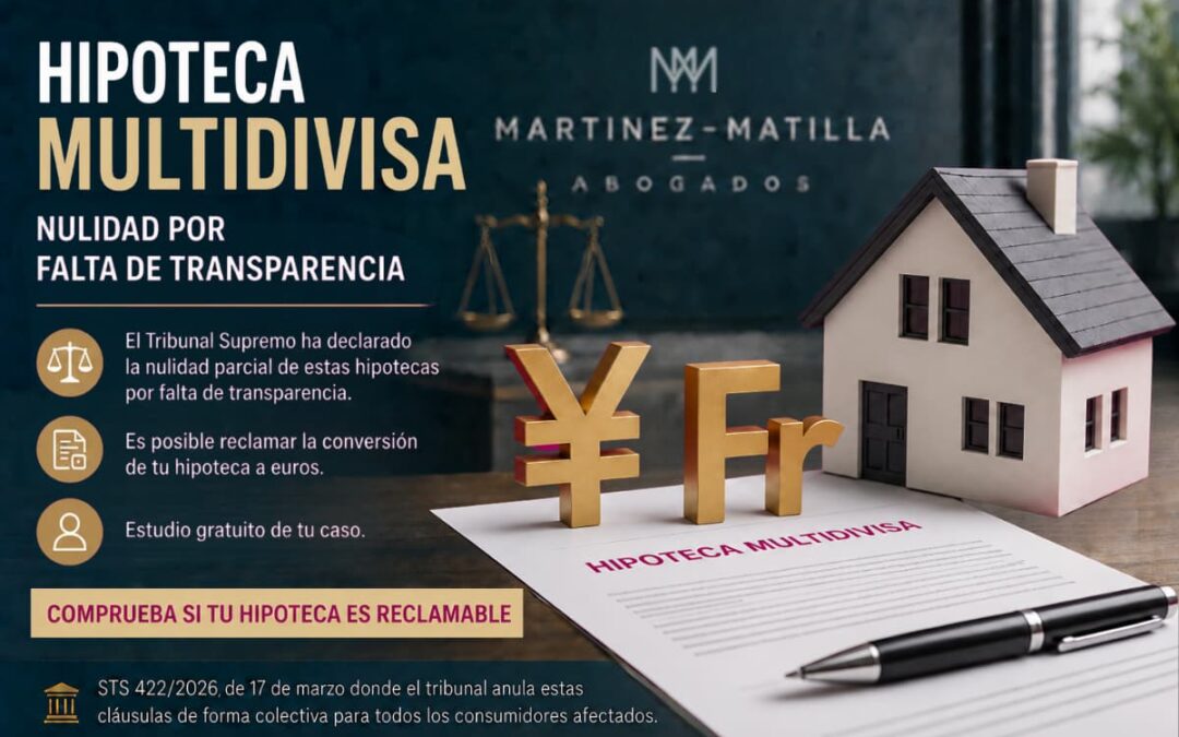 Hipoteca multidivisa: cuándo puede declararse nula por falta de transparencia